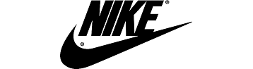 Nike logo featured on a black background, indicating the brand’s UAE online store on a .ae domain.