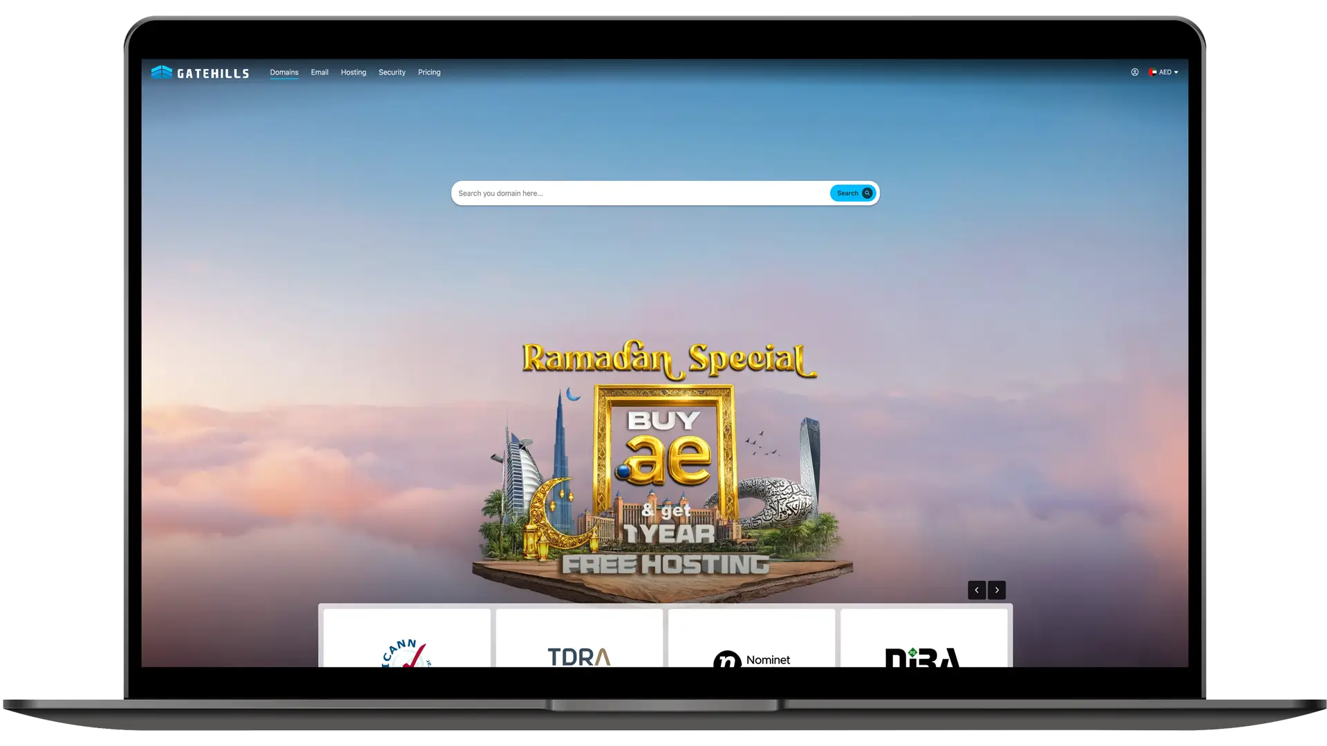 gatehills demo in laptop